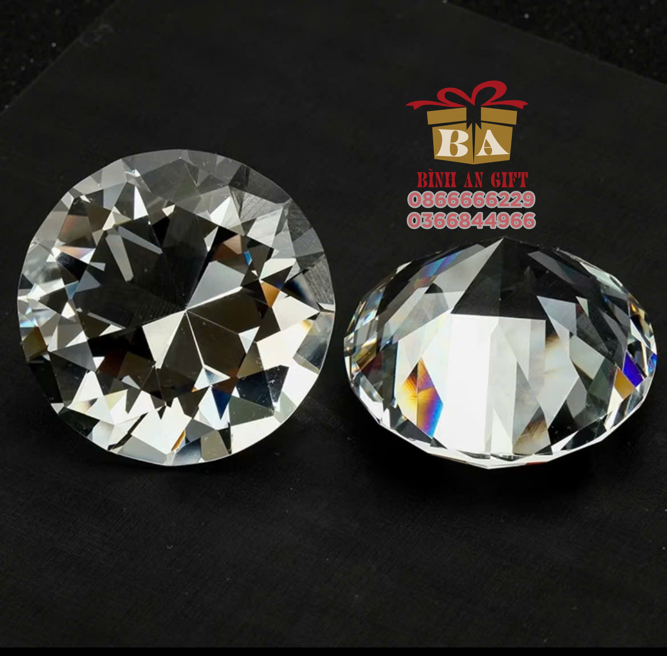 Pha lê kim cương trắng